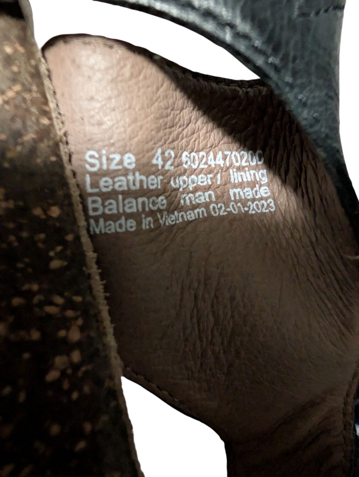 Dansko Reece Black Leather Comfort Toe Loop Sandals Womens EU 42 US 11.5