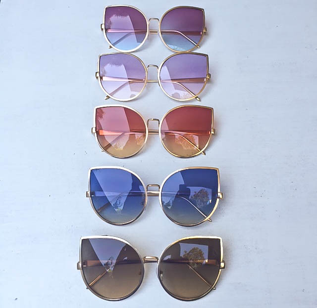 Oversized HUGE Gentle Giant Tear Drop Cat Eye Chola Designer LUX Sunglasses 4013