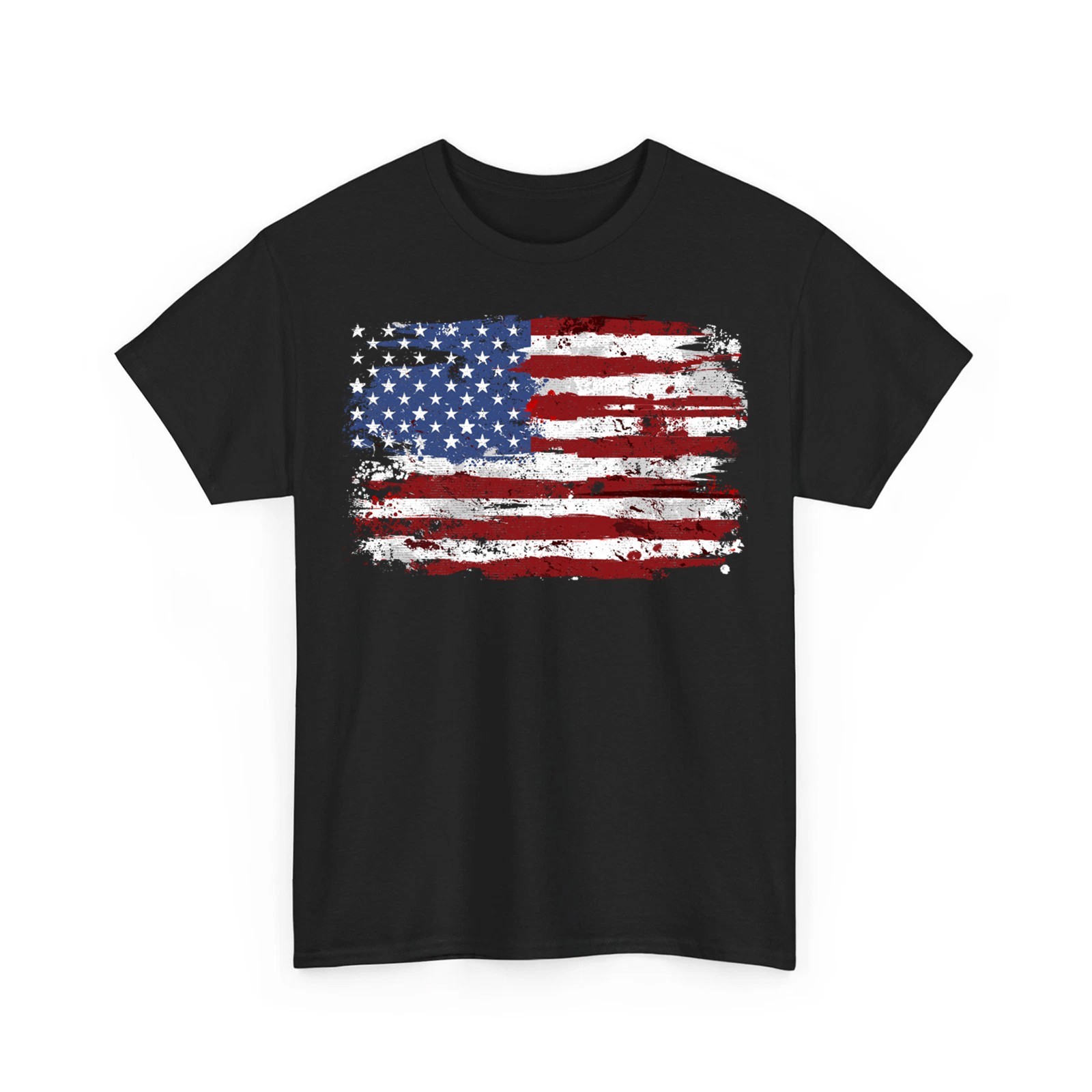 Distressed American Flag 4th July Patriotic USA Independence Day Unisex T-Shirt