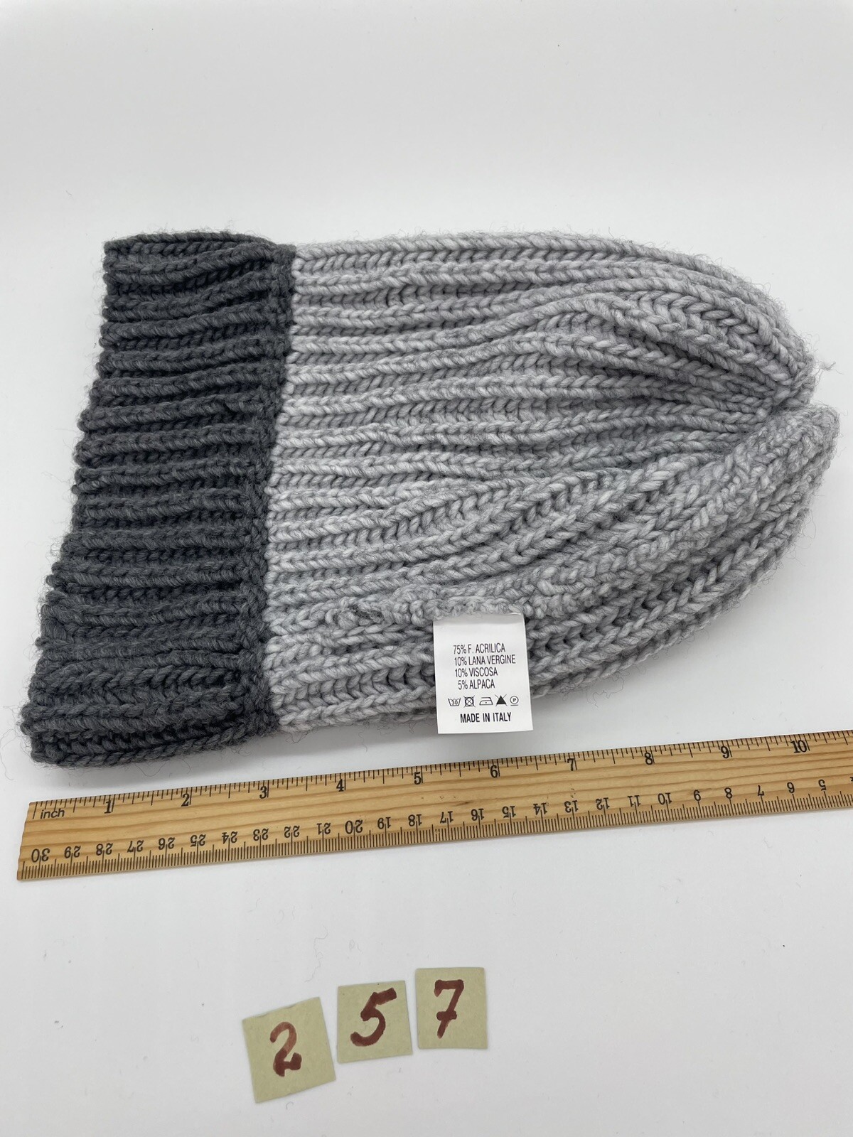 Italian knitted winter hat