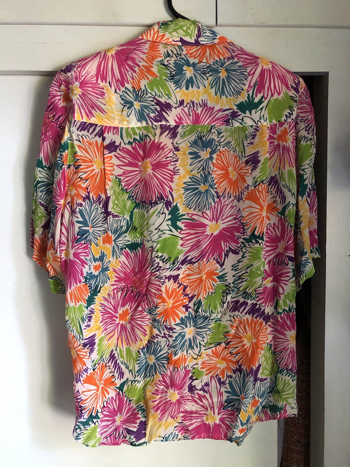 Vintage Christian Dior Separates Button Down Blouse Shoulder Pads Women’s 10
