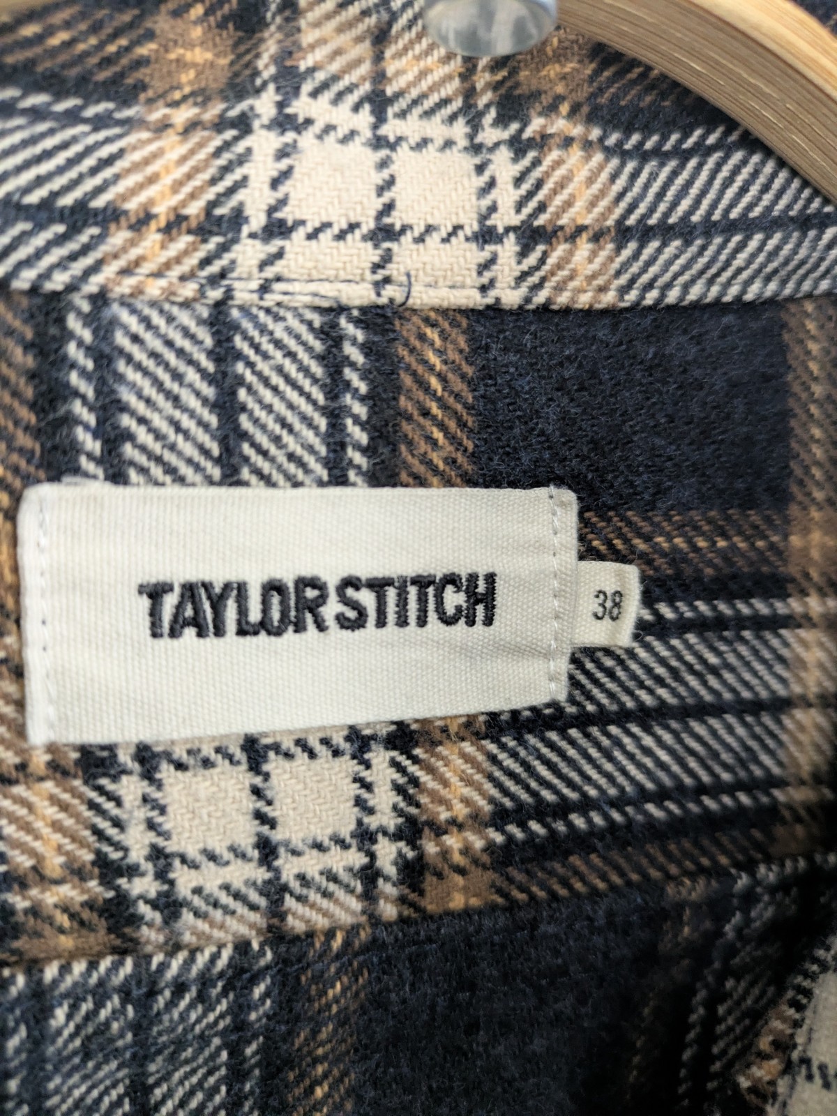 Taylor Stitch 38 Mens Button Up Shirt Flannel