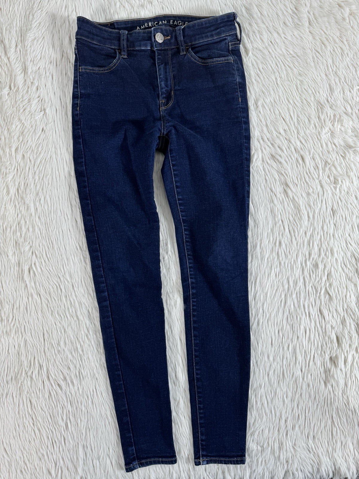 American Eagle Blue Dark Wash Hi-Rise Jegging Denim Jeans Women’s Size 4R