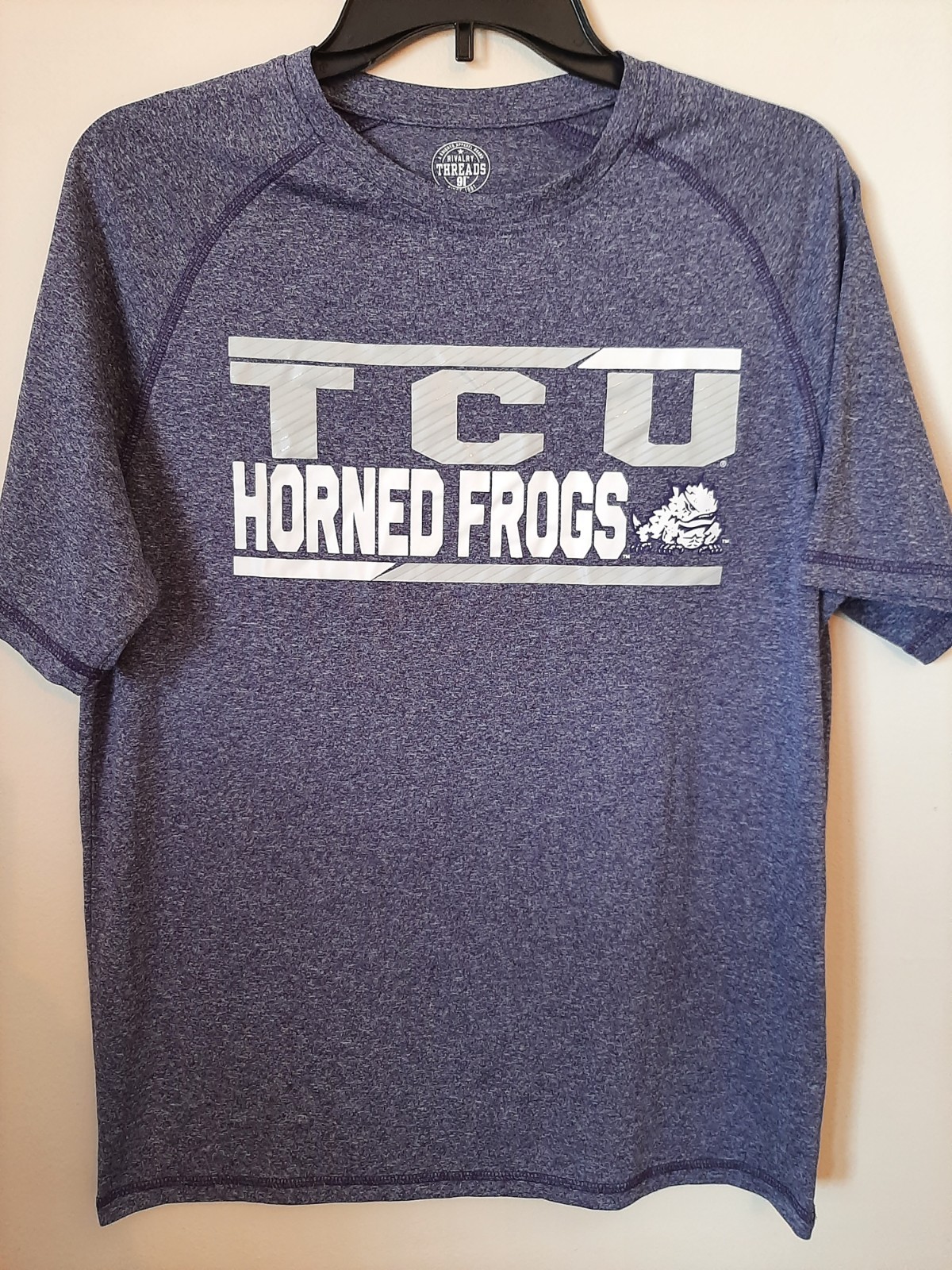 TCU Horned Frogs Purple T-shirt Medium Rivalry Threads 91–New w/o tags