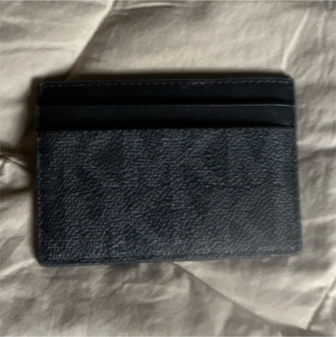 Men’s Black Slim Card Case Wallet, Solid, Multiple Card Slots, Credit Card