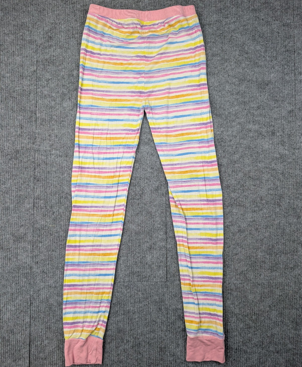 Little Sleepies Pajama Set Girls 9 10 Bamboo Tie Dye Striped Lightweight Stretch