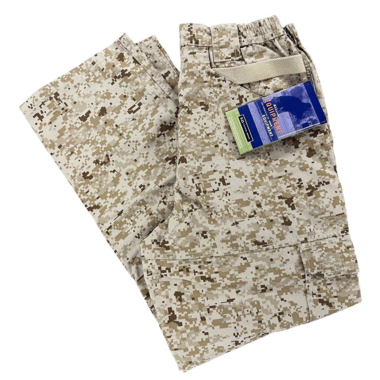 5.11 Tactical Mens Canvas Pants Cotton 74251 Digital Digi Camo Size 32×30