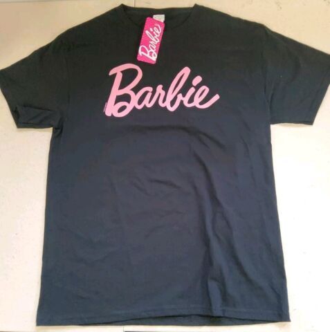 Barbie T-shirt for Women Spelled Pink On White or Black Tee -Choose Color & Size