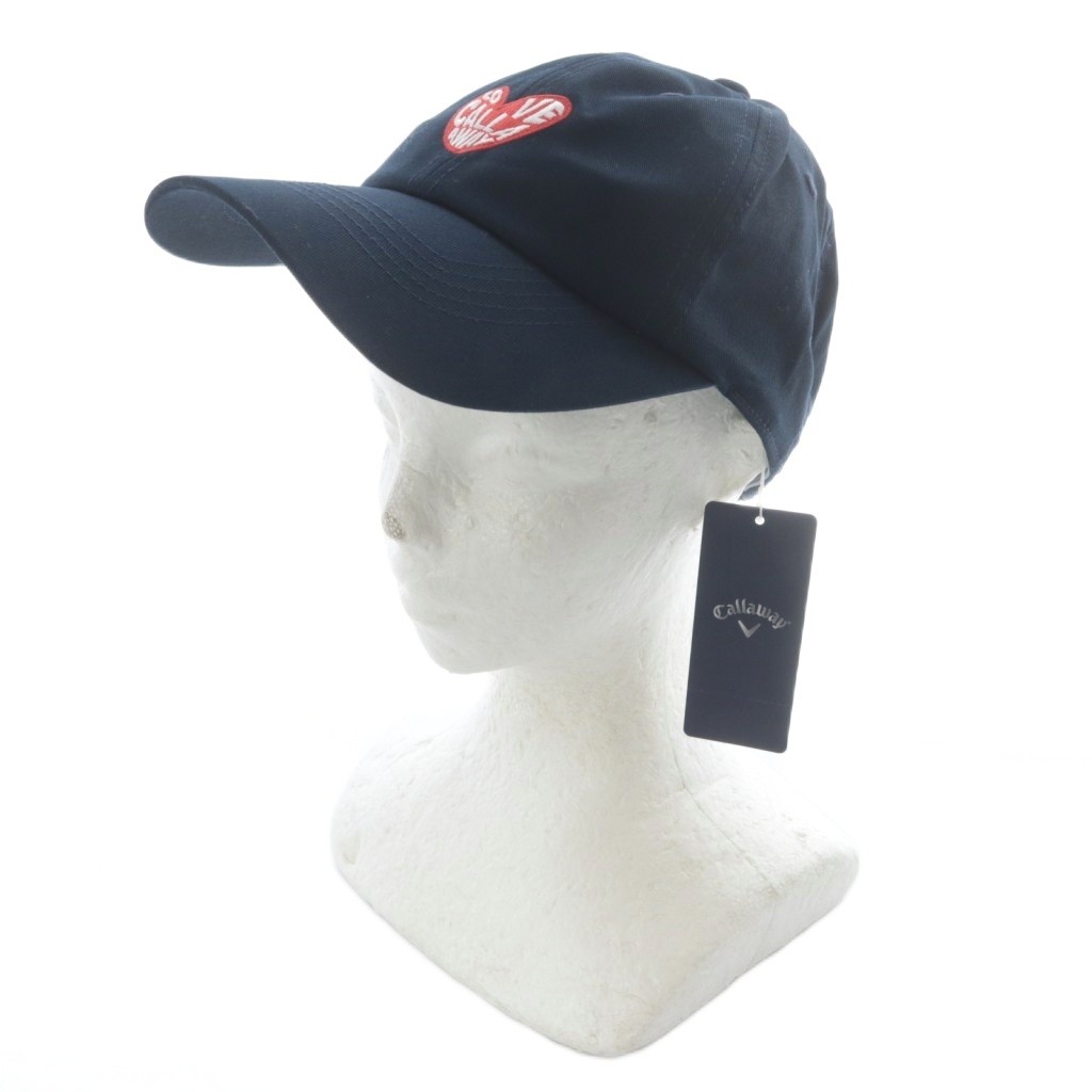 Callaway Navy Twill Golf Cap 7.5cm Brim, Size 56cm (22in), Unused
