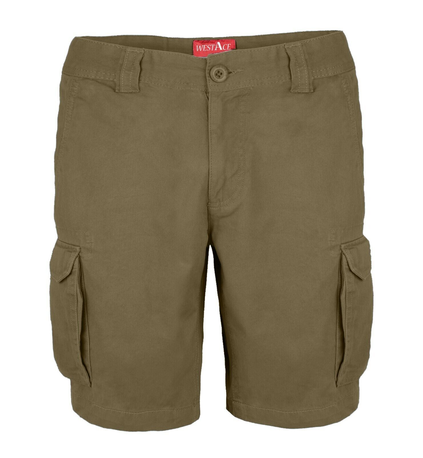 Mens Cargo Shorts Combat westAce Chino Half Pants 100% Cotton Work Wear Casual