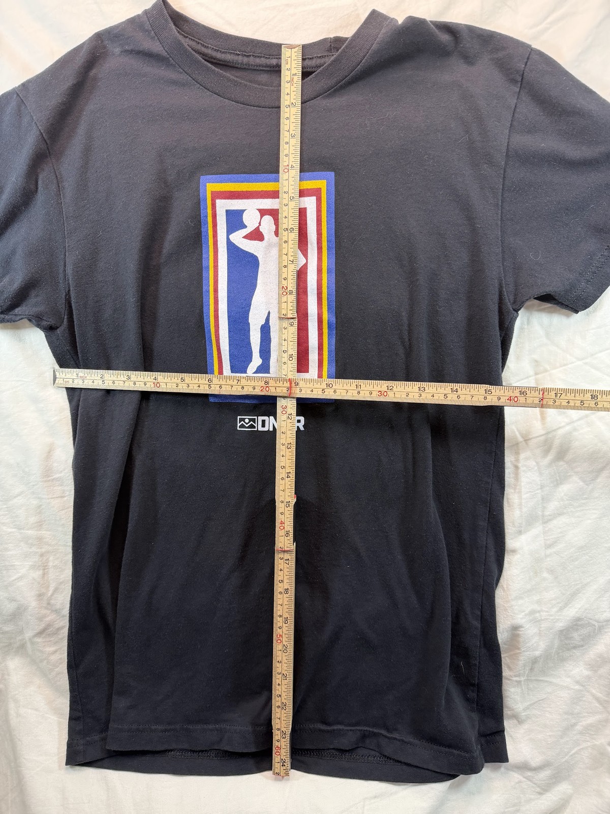 DNVR Denver Nuggets Nikola Jokic NBA Logo Parody Graphic Tee Small Black VGC