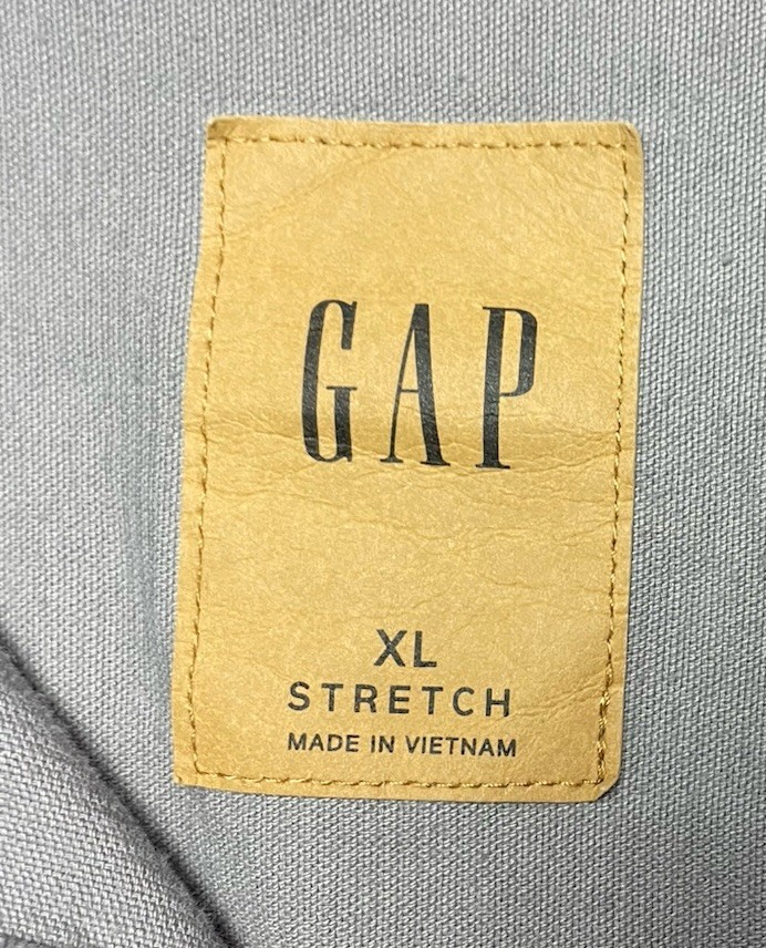 Gap Corduroy Button Up Jacket Mens XL Grey 99% Cotton 1% Spandex Stretch 52-54