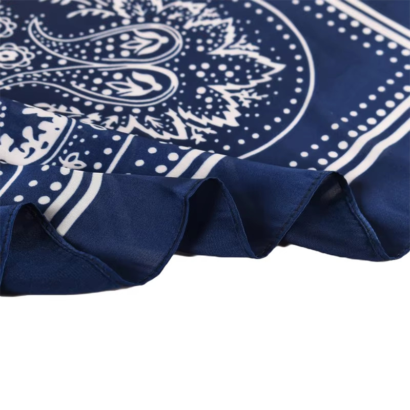 Square Satin Scarf Silk Feel Neckerchief Head Neck Wrap Paisley Bandanna 27″x27″