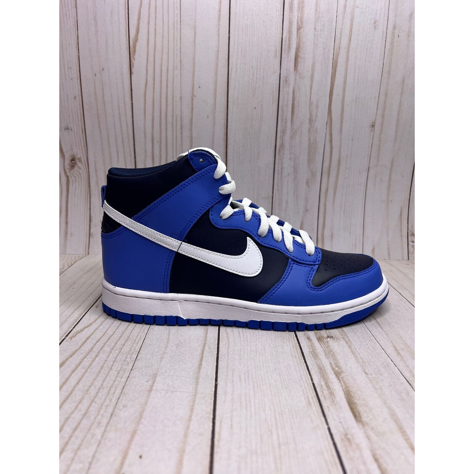 Nike Dunk High Obsidian GS Size 7Y Blue White DB2179 400