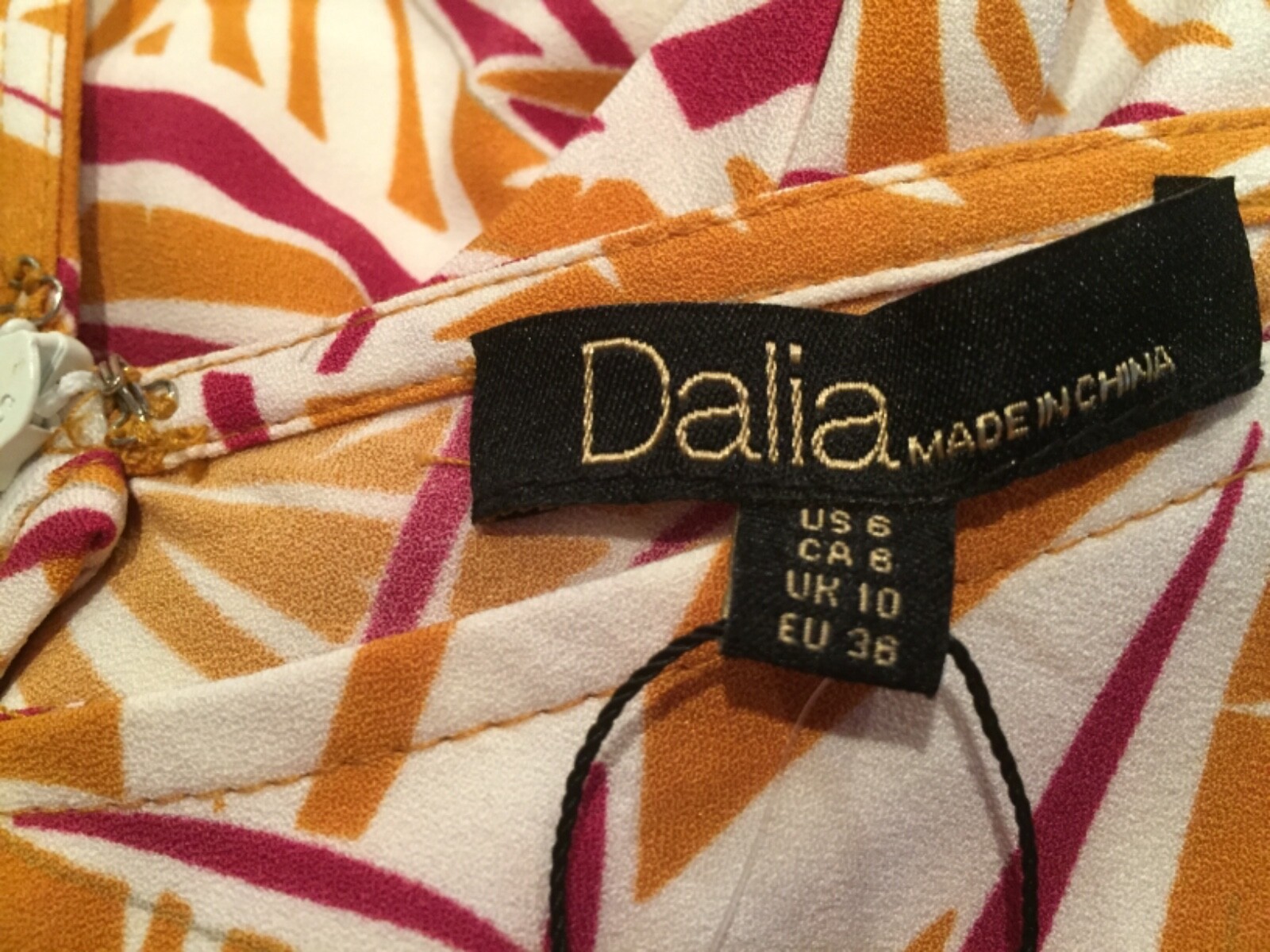 Dalia Size 6 Multicolor Sleeveless Jumpsuit New with Tags