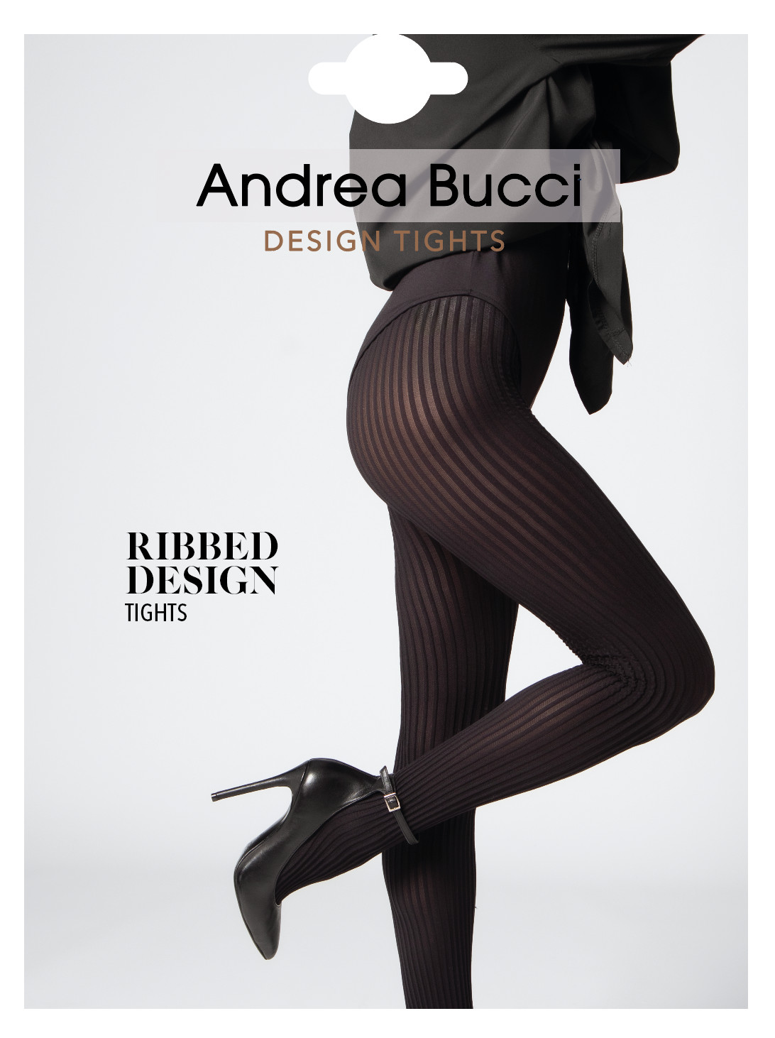 Andrea Bucci Opaque Chunky Rib Design Tights 80 Denier