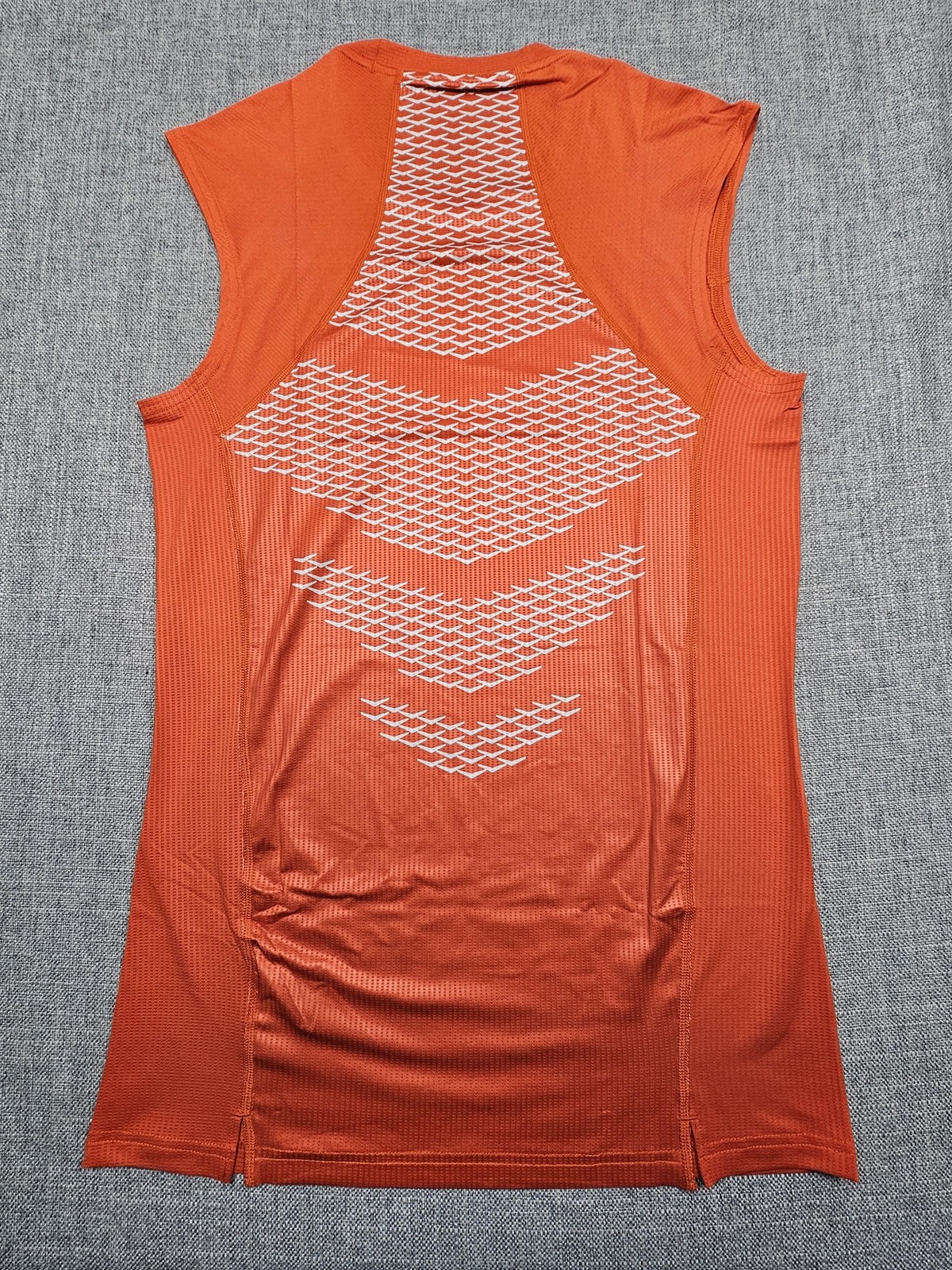 Nike Pro Hypercool Shirt Mens XL Orange Compression Sleeveless Training Top
