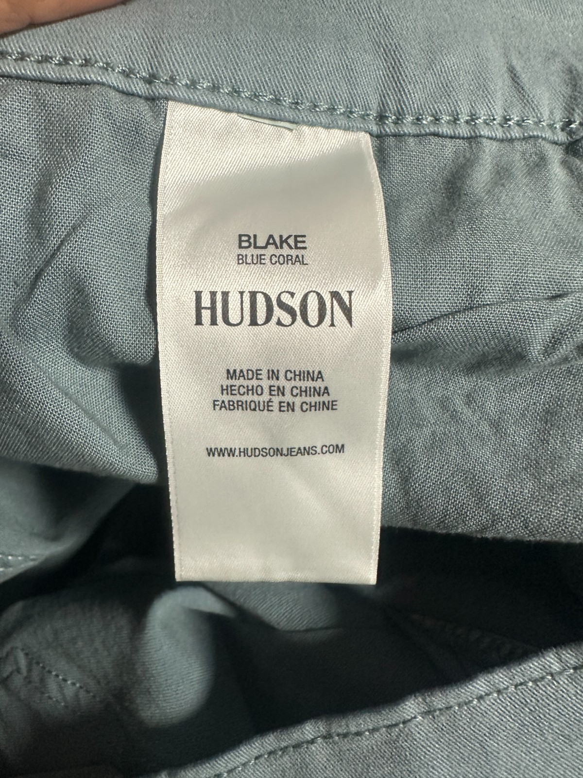 Hudson Blake Slim Straight Jeans Blue Coral 42 Mens GWRBCR2275 New