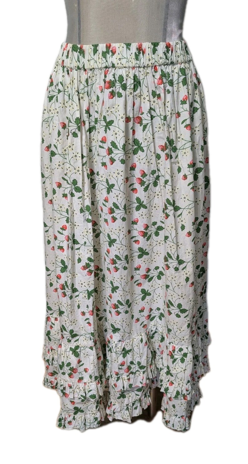 Batsheva x Laura Ashley Pembroke Skirt Size 8 Archive Print Strawberry Field