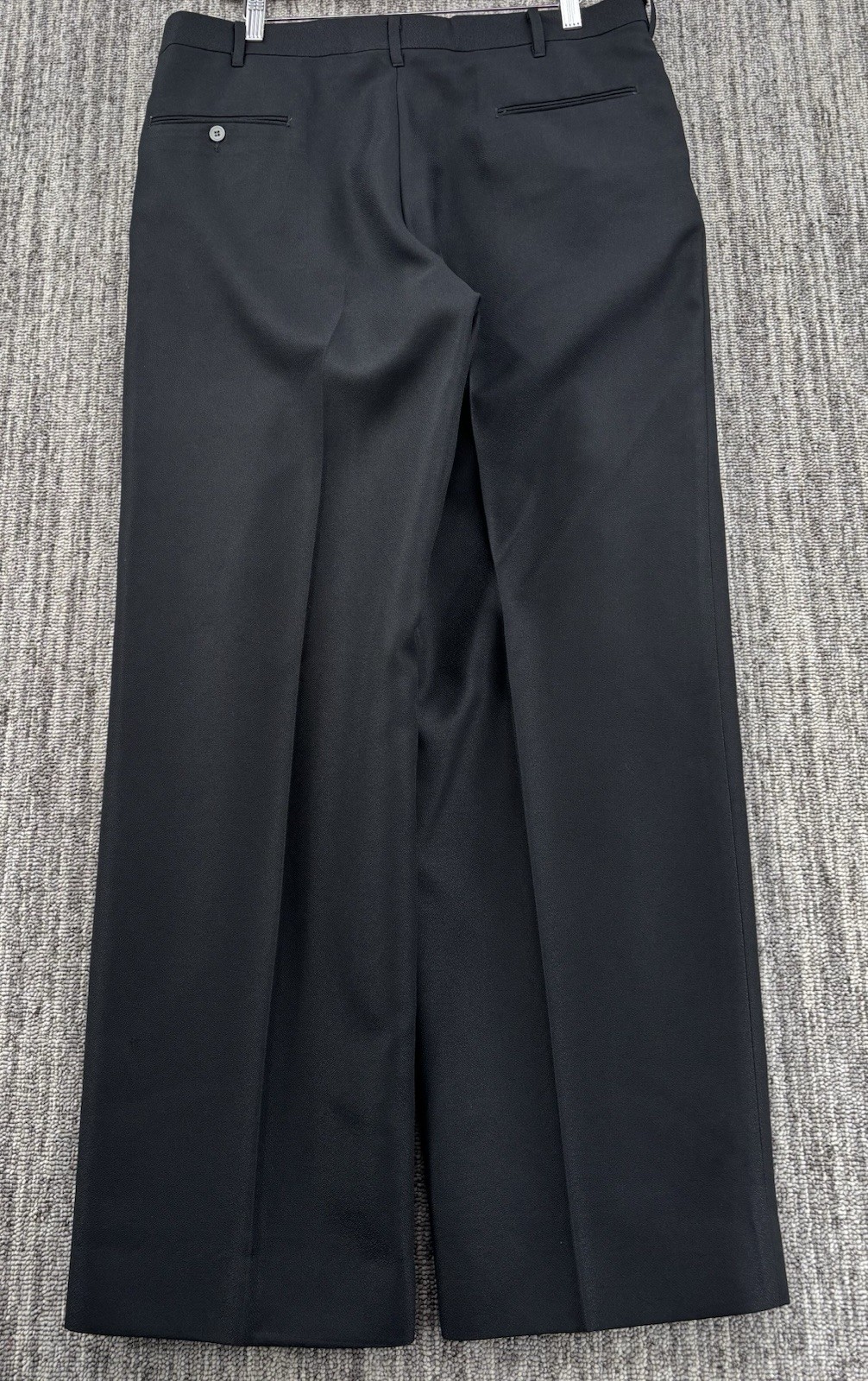 VTG Men’s Baggy Wide Black Pleated Dress Pants 34×31 Talon Zipper 10” Leg