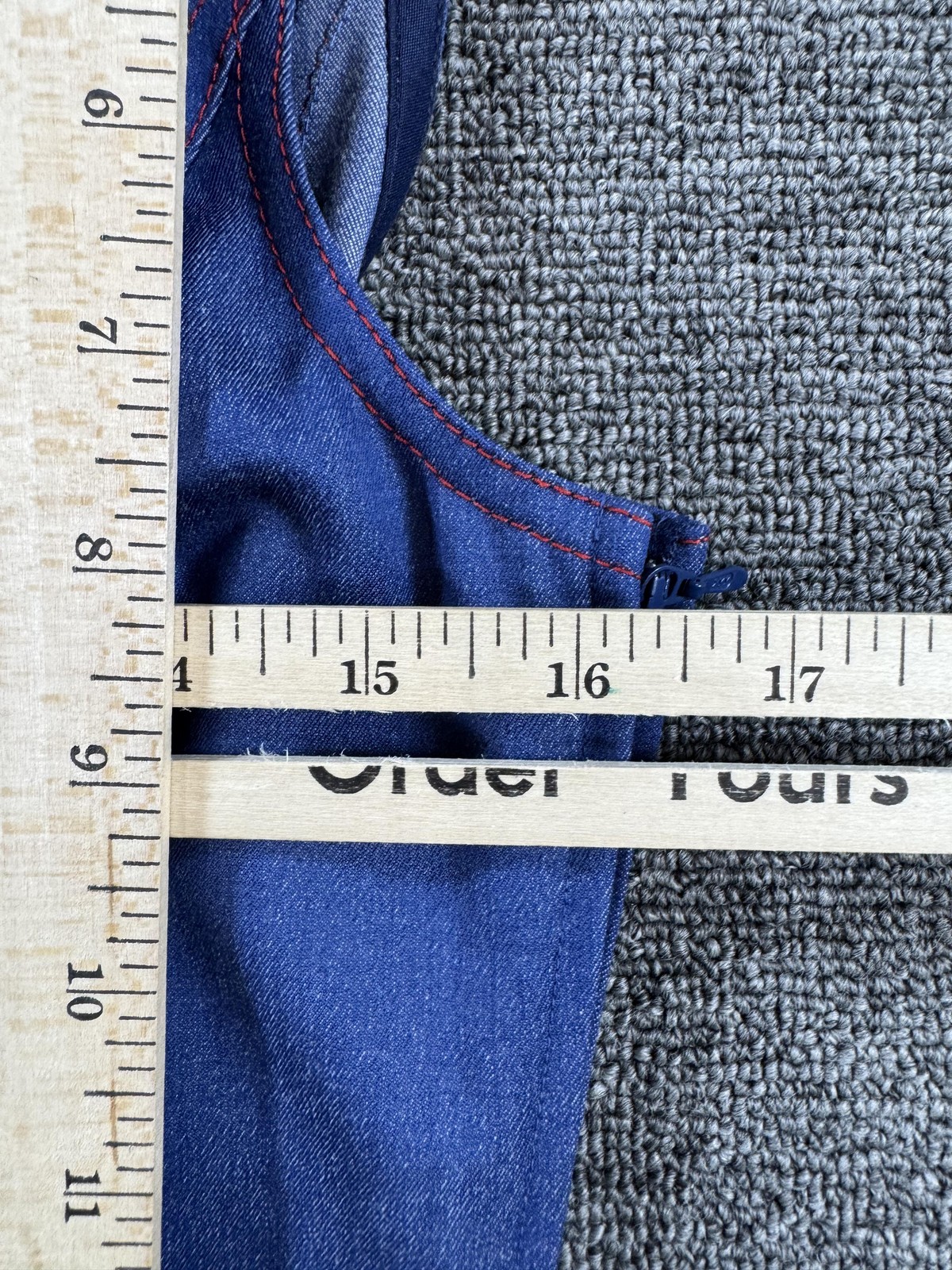 Escada 2 Piece Skirt Set Womens Small 36 Blue Wool Tank Pencil Lined Workwear