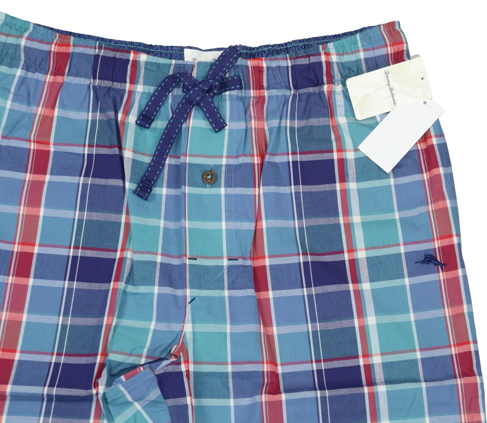 Tommy Bahama Men’s Drawstring Lounge Sleep Pants 100% Cotton Tropical Design NWT