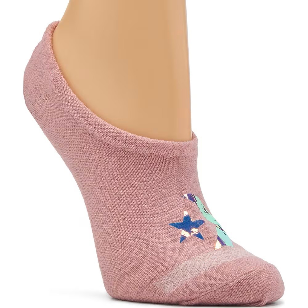 Converse Women’s Flat Knit Ultra Low Socks 4-10 3-Pack (Lotus/Blush/Lavender)