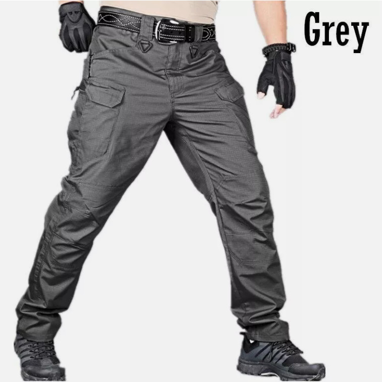 Mens Cargo Pants Tactical Waterproof Work Hiking Combat Outdoor Trousers Pants