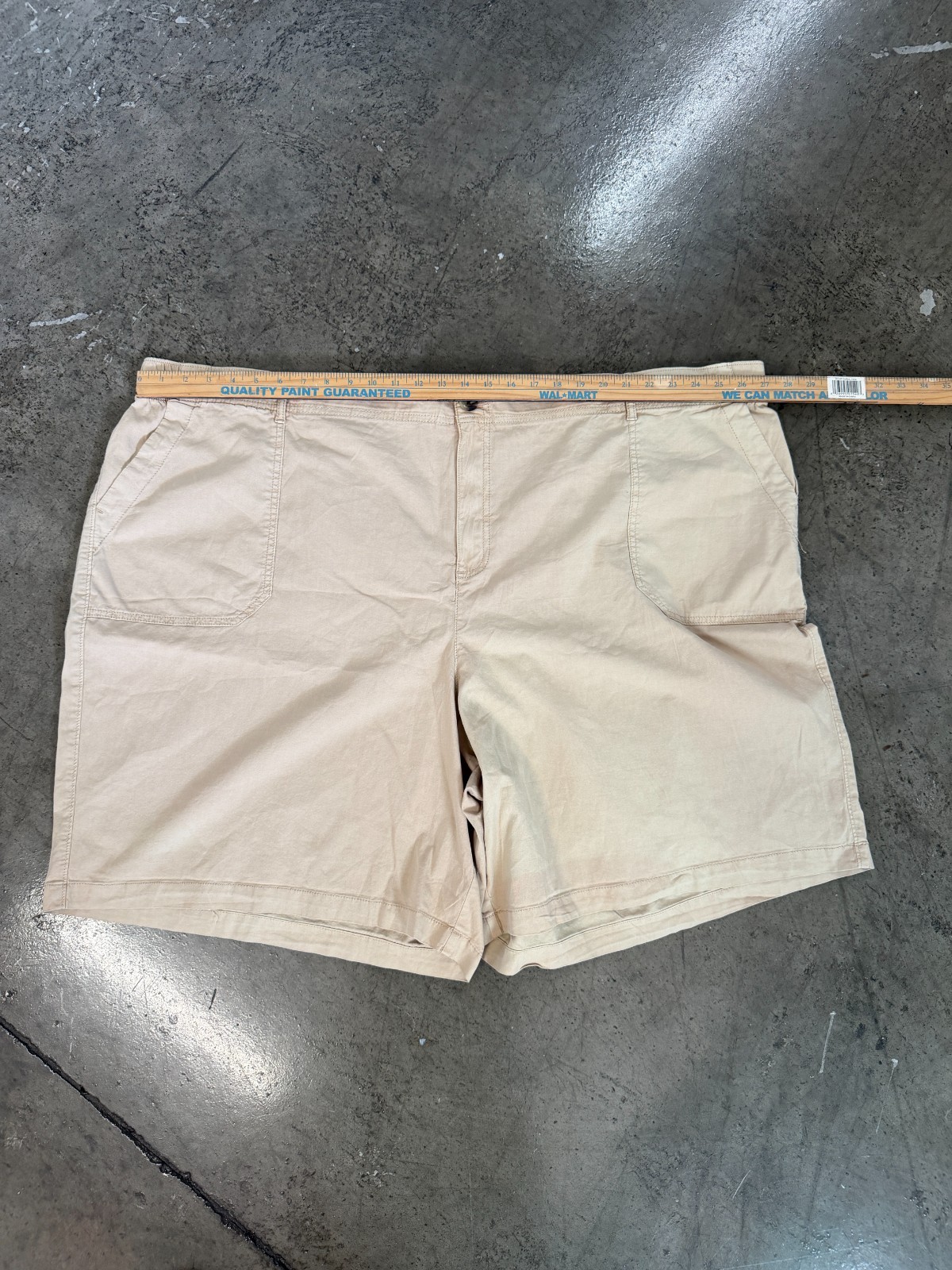 Sonoma Goods For Life Mens 5X Khaki Tan Chino Shorts Cotton Stretch Casual 0052