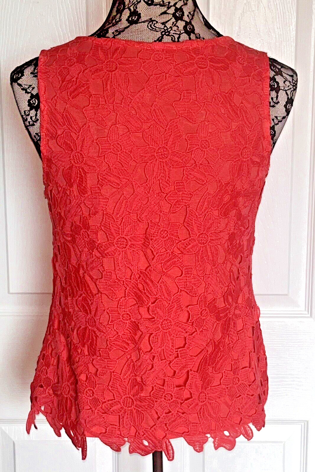 Coconutgirl Floral Applica Overlay Bohemian Shirt Sz. S. 38” Bust
