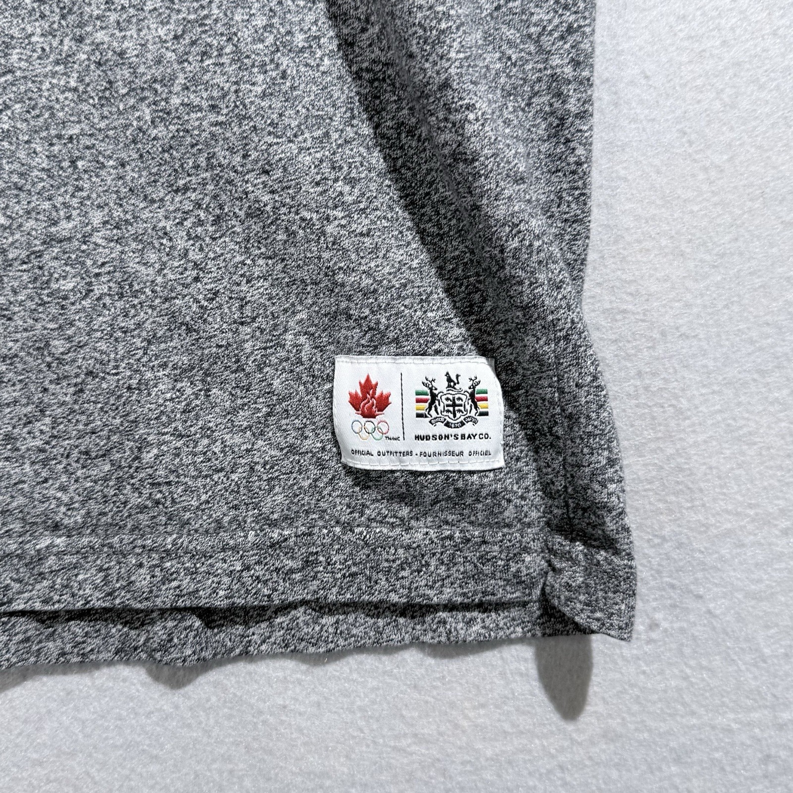 Team Canada 2010 Vancouver Olympics Shirt Heather Gray Men Size Medium Sport