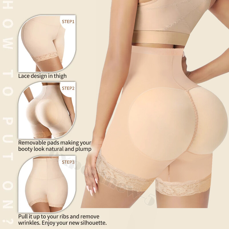 FAKE ASS Butt and Hip Enhancer Booty Padded Underwear Pants Women Body Shaper