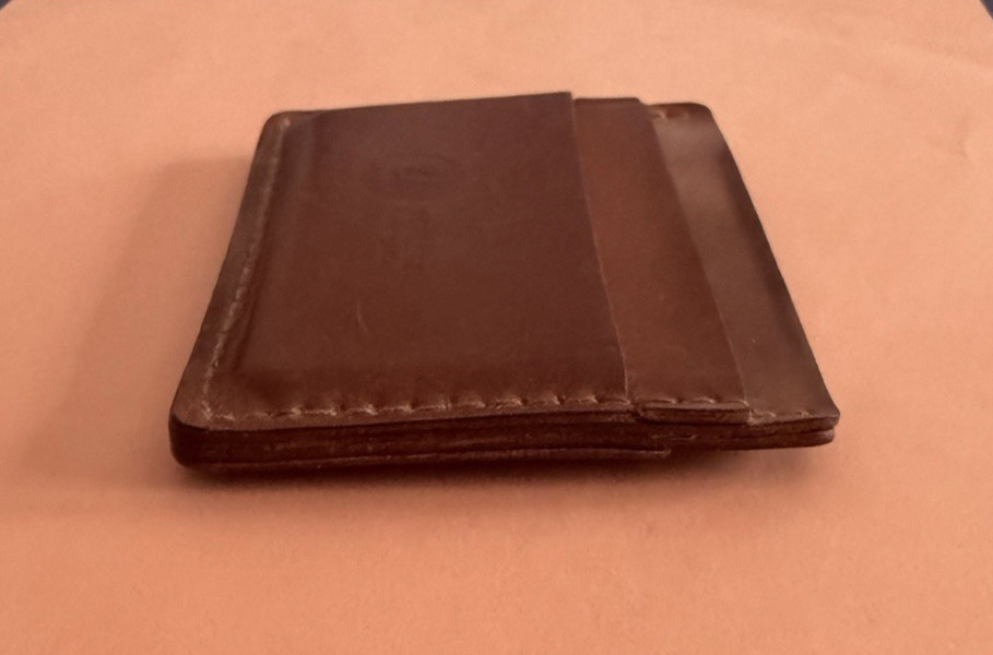 Ashland Leather Wallet Shell Cordovan Frank the Enforcer Brown Preowned