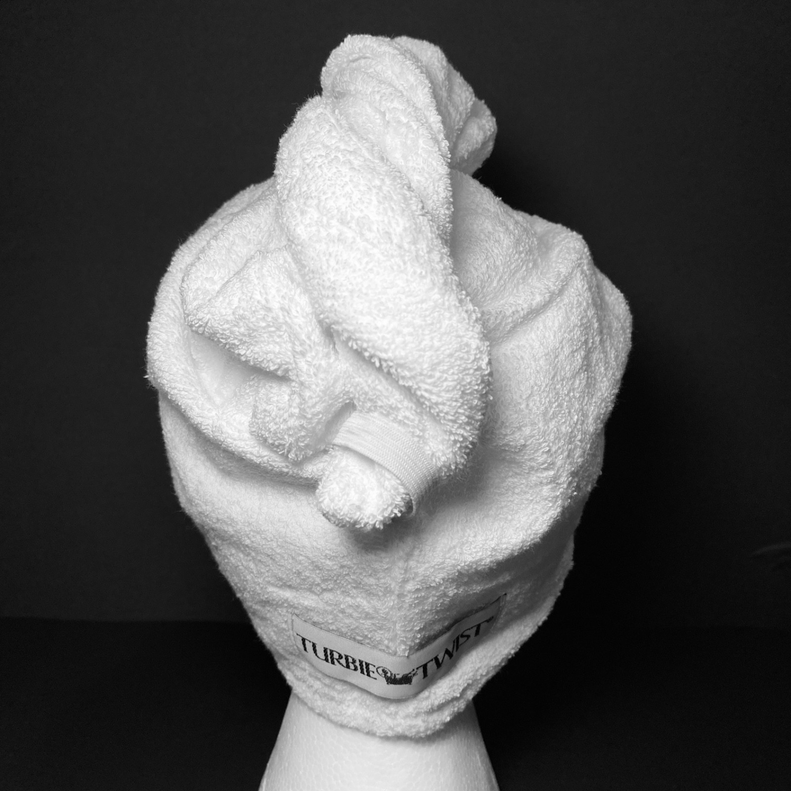 Hair Towel Turban Absorbent 100% Cotton Terry White Bath Shower Turbie Twist
