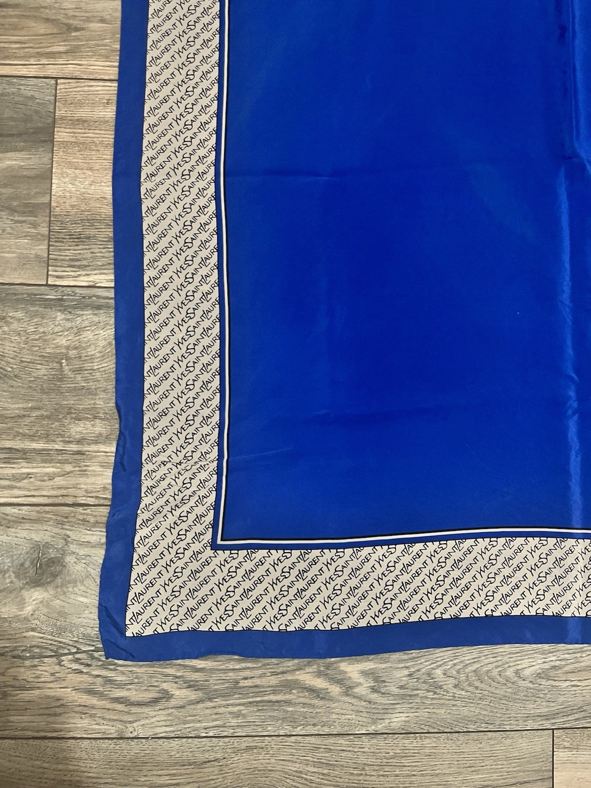 Vintage 100% Silk Yves Saint Laurent Scarf (35 in x 34 in)