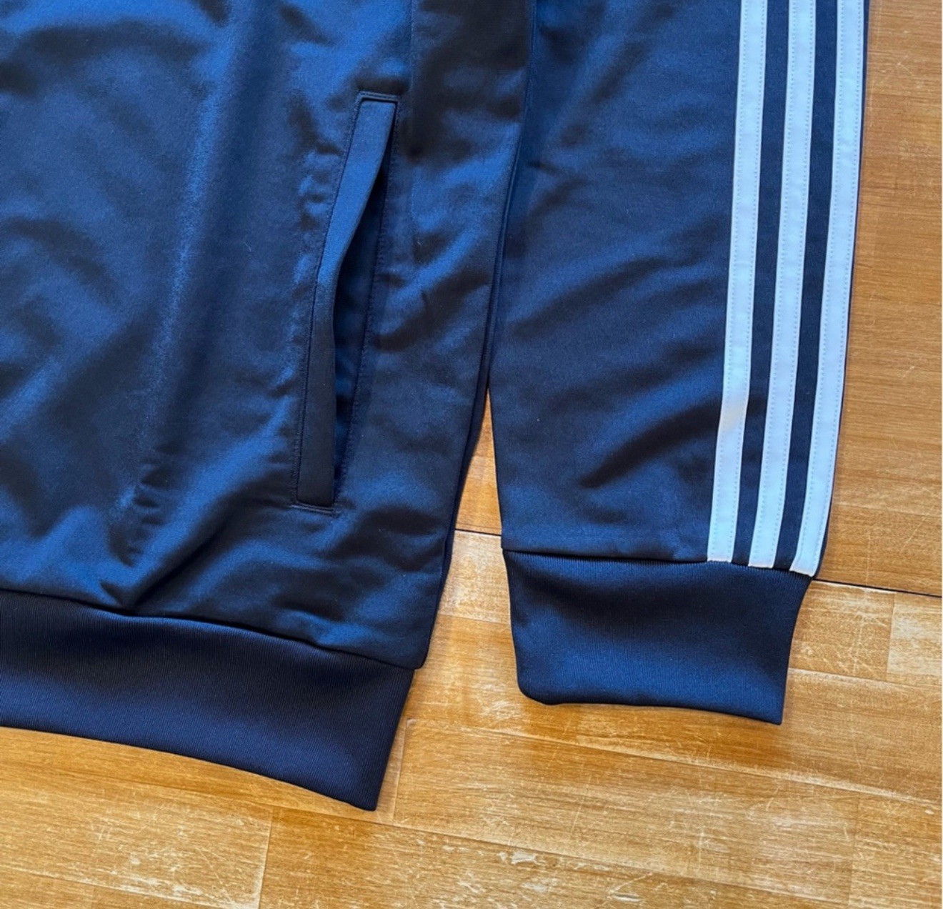 adidas Essentials Tricot 3-Stripes Tracksuit 2 Piece Set Blue Men Multiple Sizes