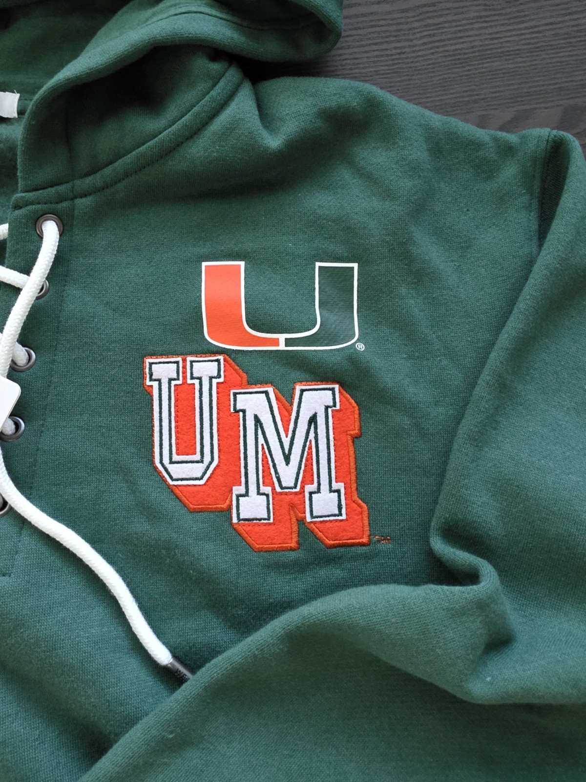 University of Miami Hurricanes Hoodie Size Medium NWT Wear by Erin Andrews
