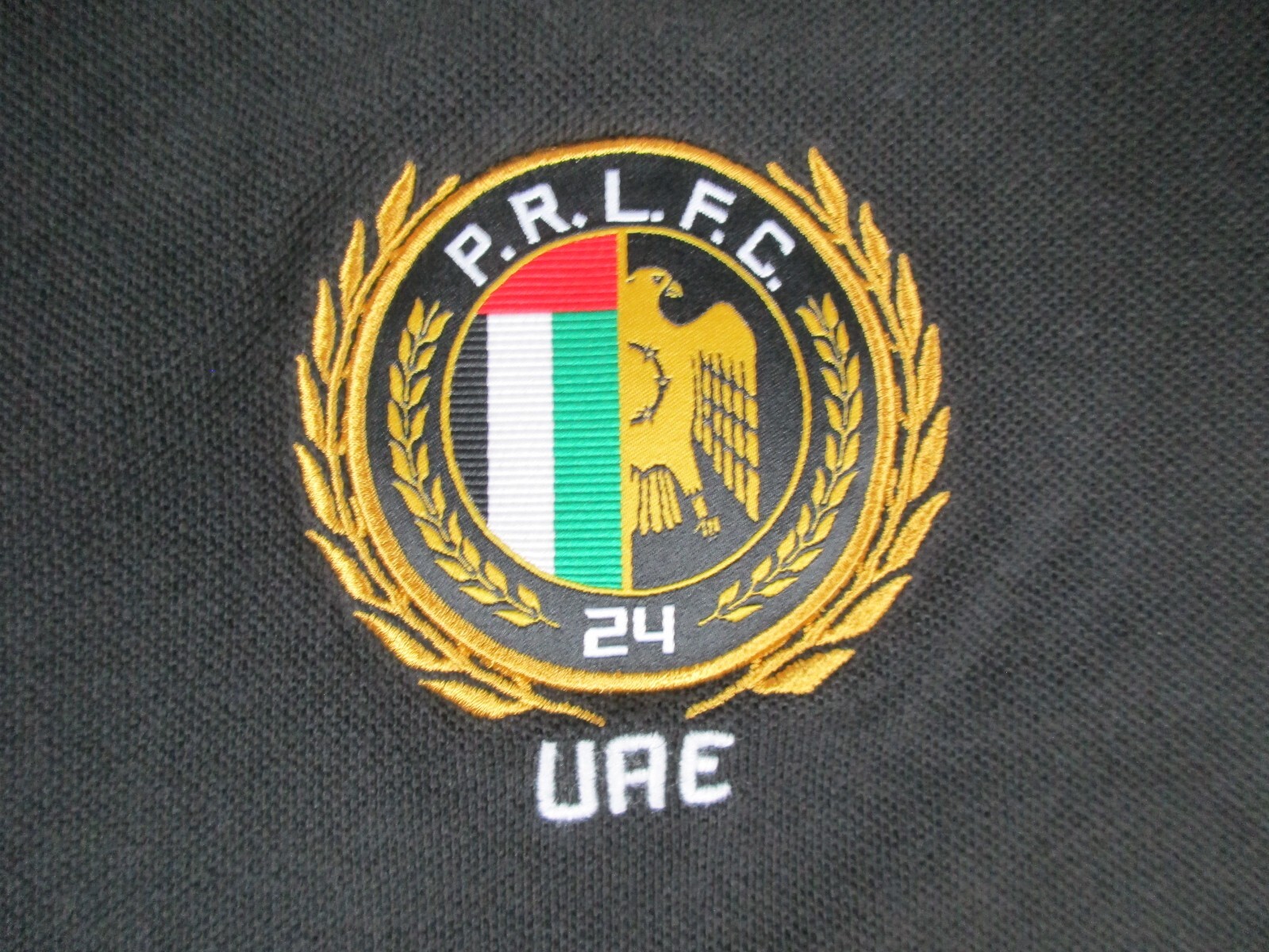 Polo Ralph Lauren Shirt Mens 2XL Black UAE United Arab Emirates Embroidered