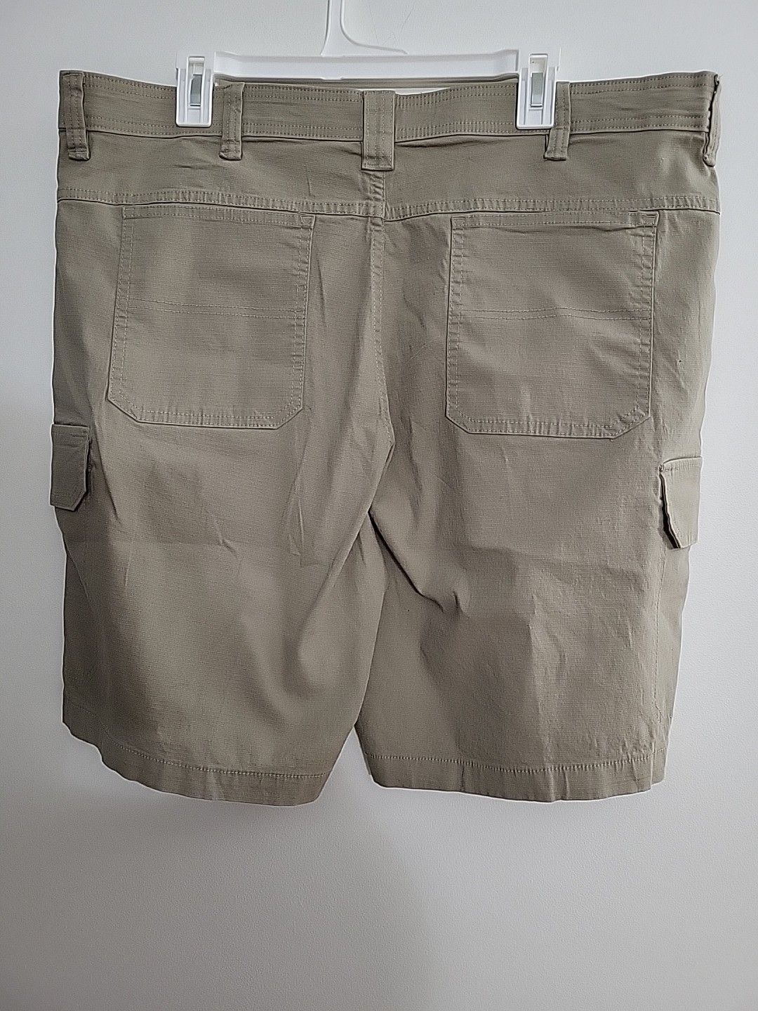 Copper And Oak Mens Venture Ripstop Cargo Shorts, Beige, 38