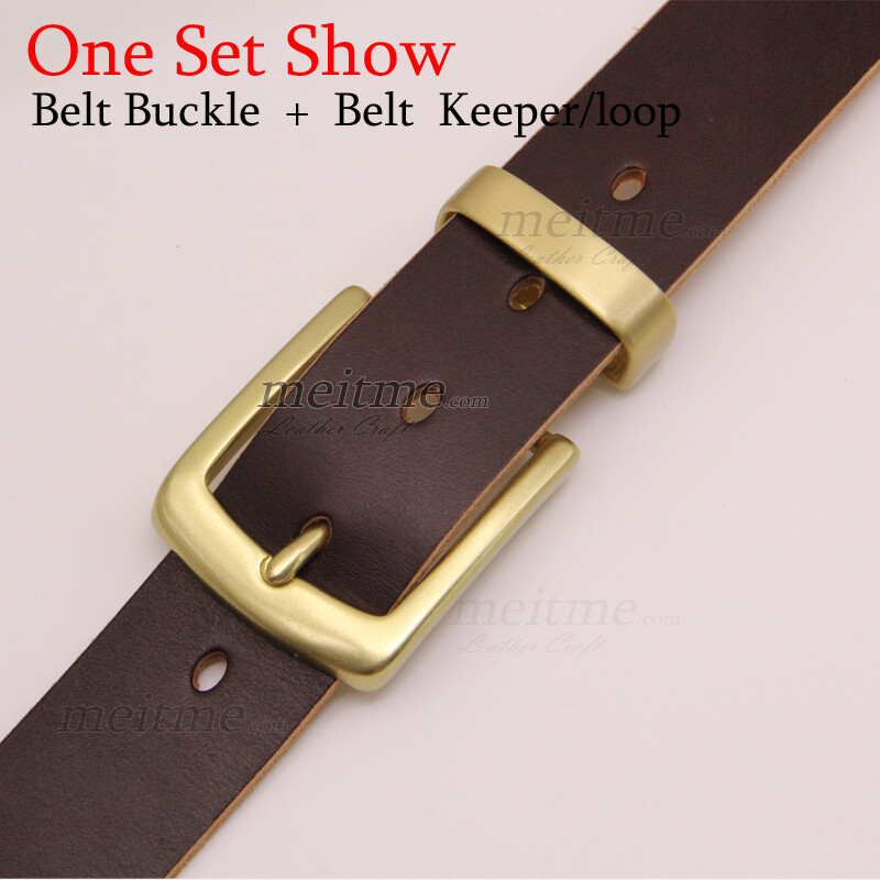 1.5″ Solid Brass Belt Buckle Keeper Replacement Single Buckle Belt Loop 38mm lot