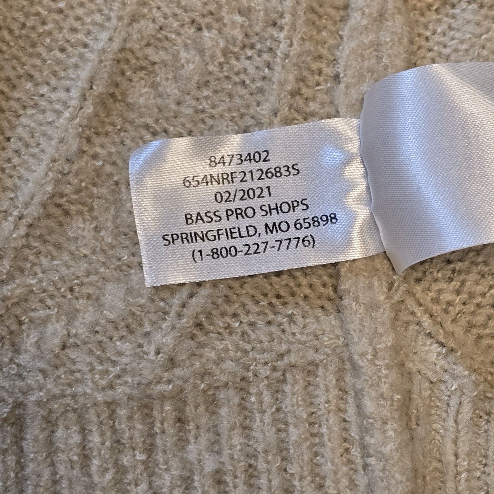 Natural Reflections Cable Knit Cardigan Sweater Tan L Bass Pro Open Front