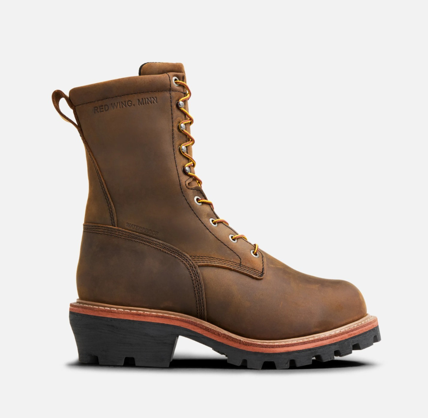 Red Wings 2219 Boots 9″ INSULATED WATERPROOF SAFETY TOE LOGGER MAX Size 10.5 EE