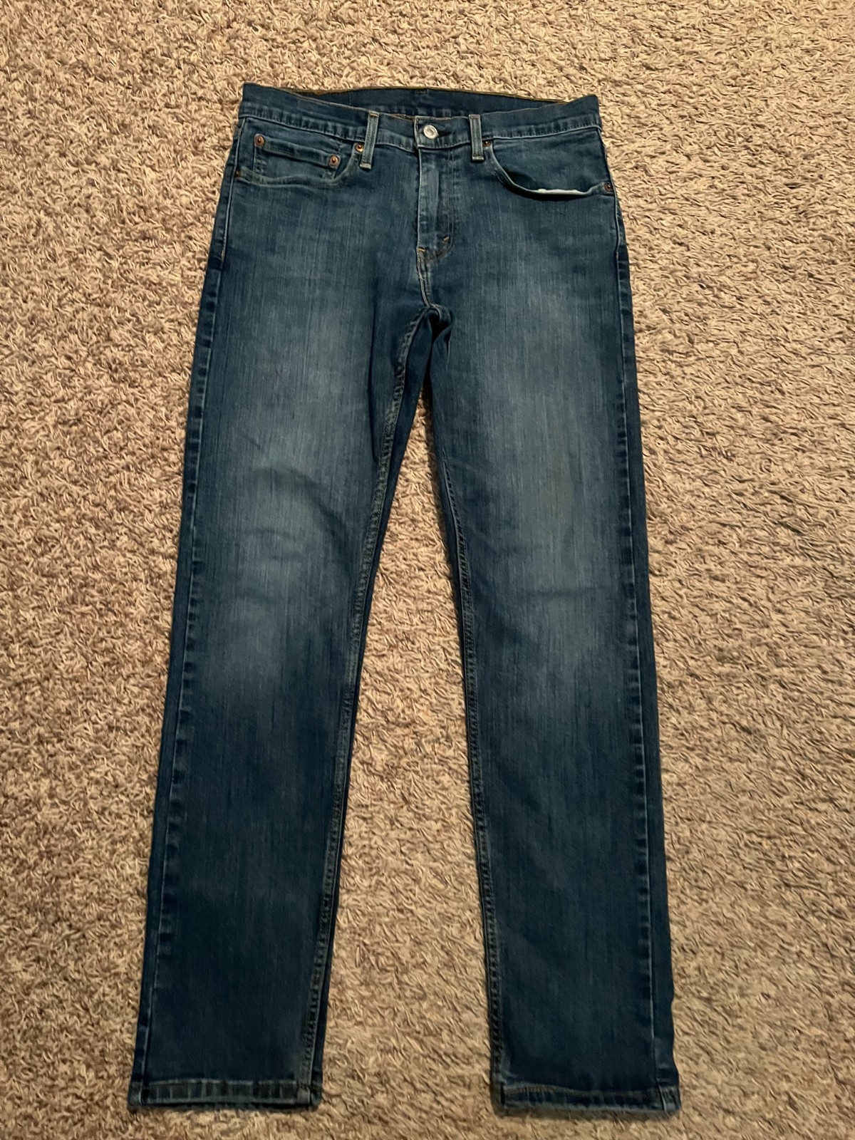 EUC Levi’s 502 Jeans Regular Fit Tapered Mens tag=31×32 (MEASURED 31×29) (9632)
