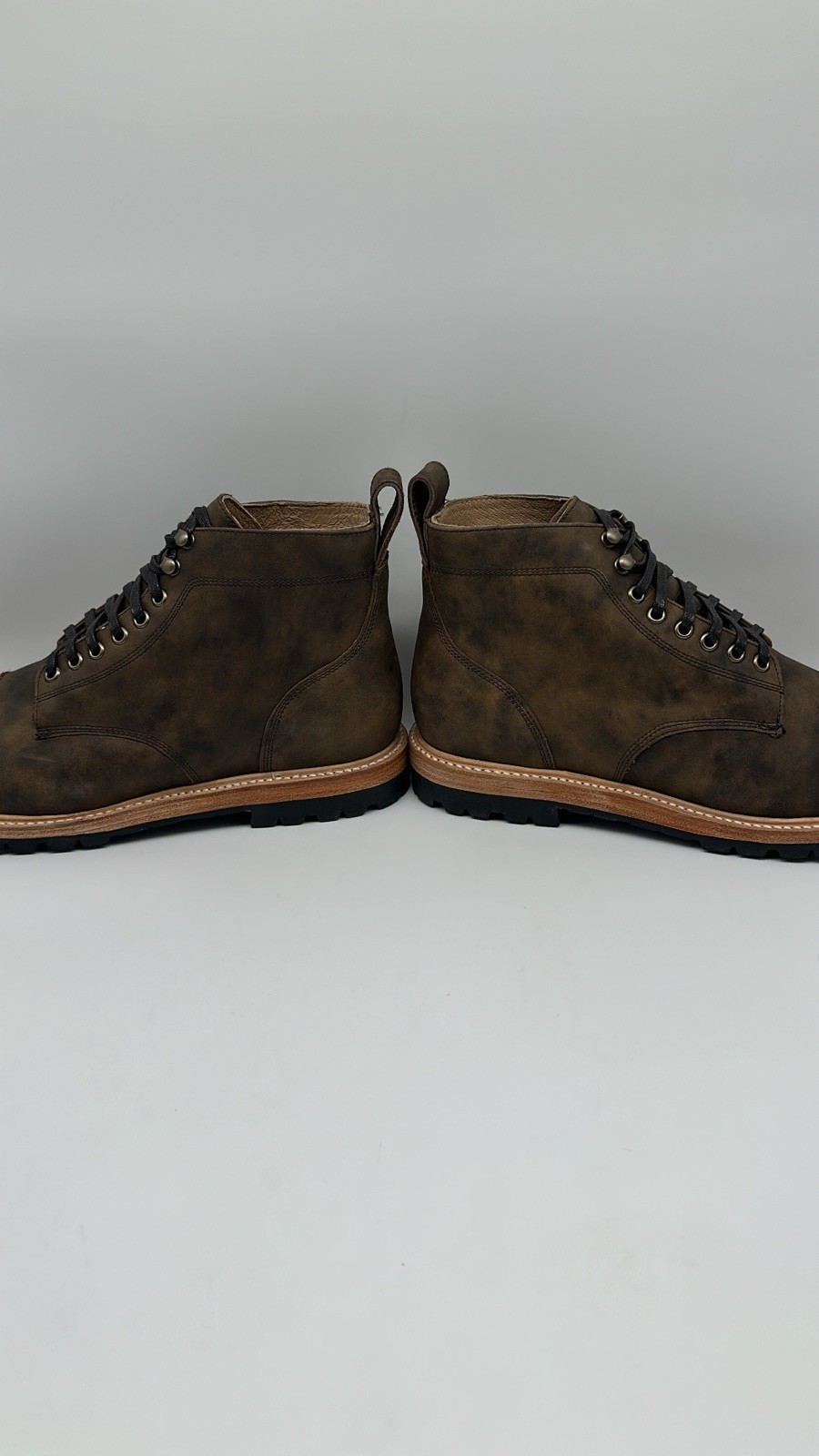 Taylor Stitch Cap Toe L.E. The Moto Boot in Espresso Grizzly Men’s Size 11 D NEW