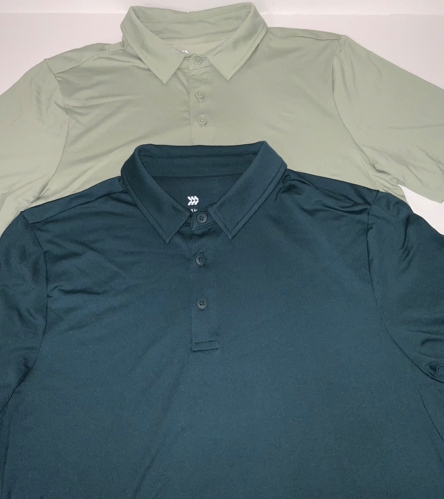 Jersey Polo Shirt All in Motion Wicking Stretch No Roll Collar COLOR CHOICES