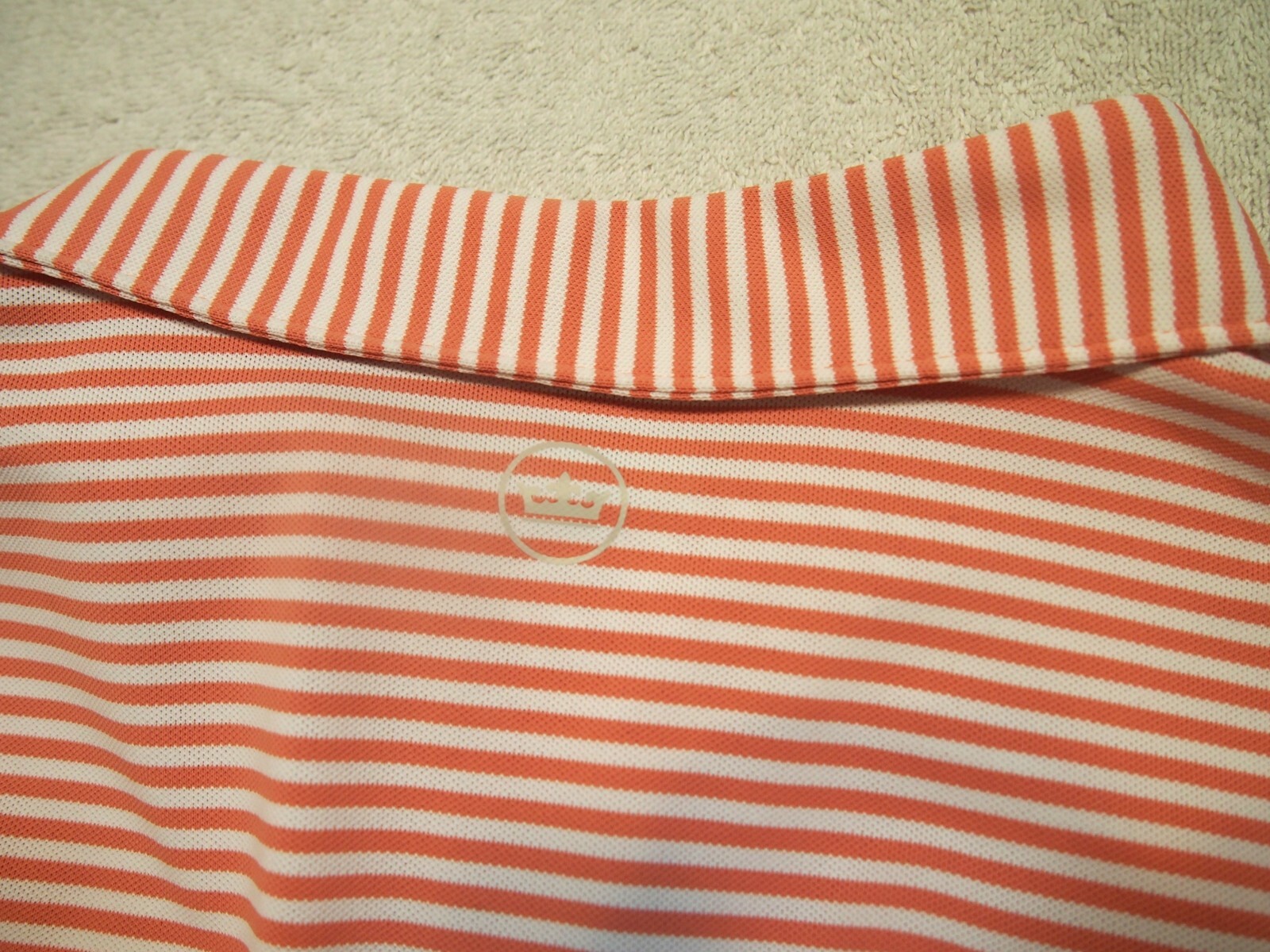 Peter Millar Crown Crafted Performance Fabric Striped Golf Shirt NWT XXL $98