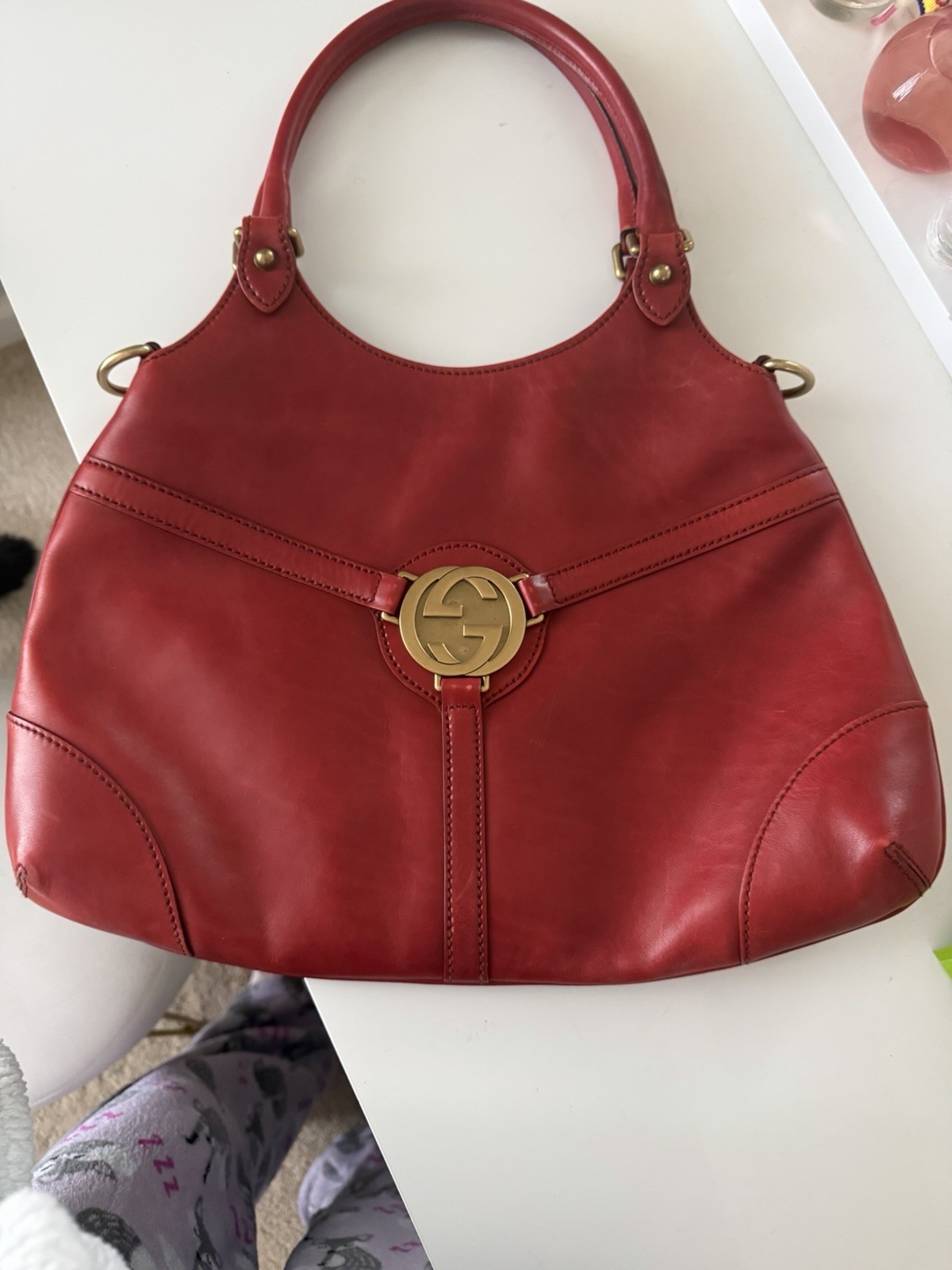 Gucci Leather Reins Hobo – Red Hobo Handbag