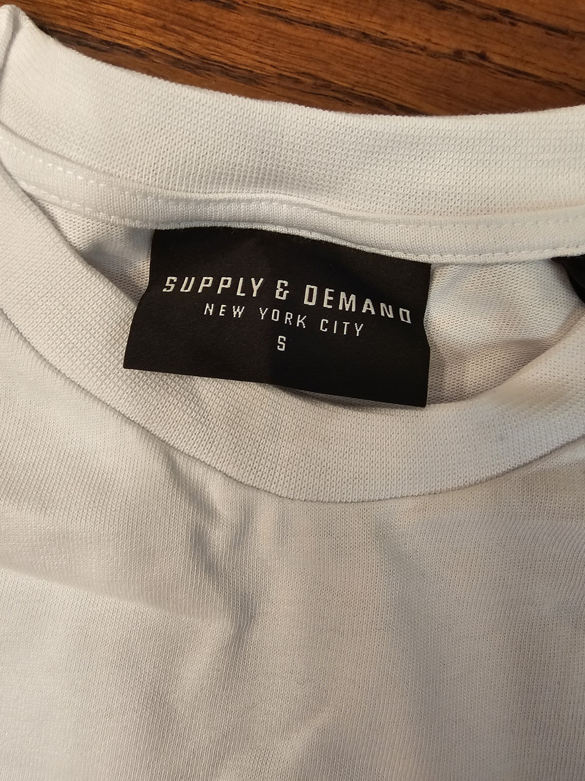 Supply & Demand Atlanta City Graphic Print Logo Crew Neck Tee Mens White S