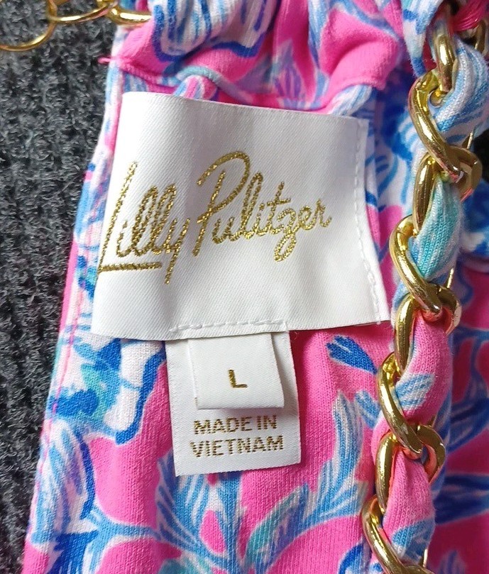 Lilly Pulitzer Gracelyn Halter Midi Womens Large Dress
