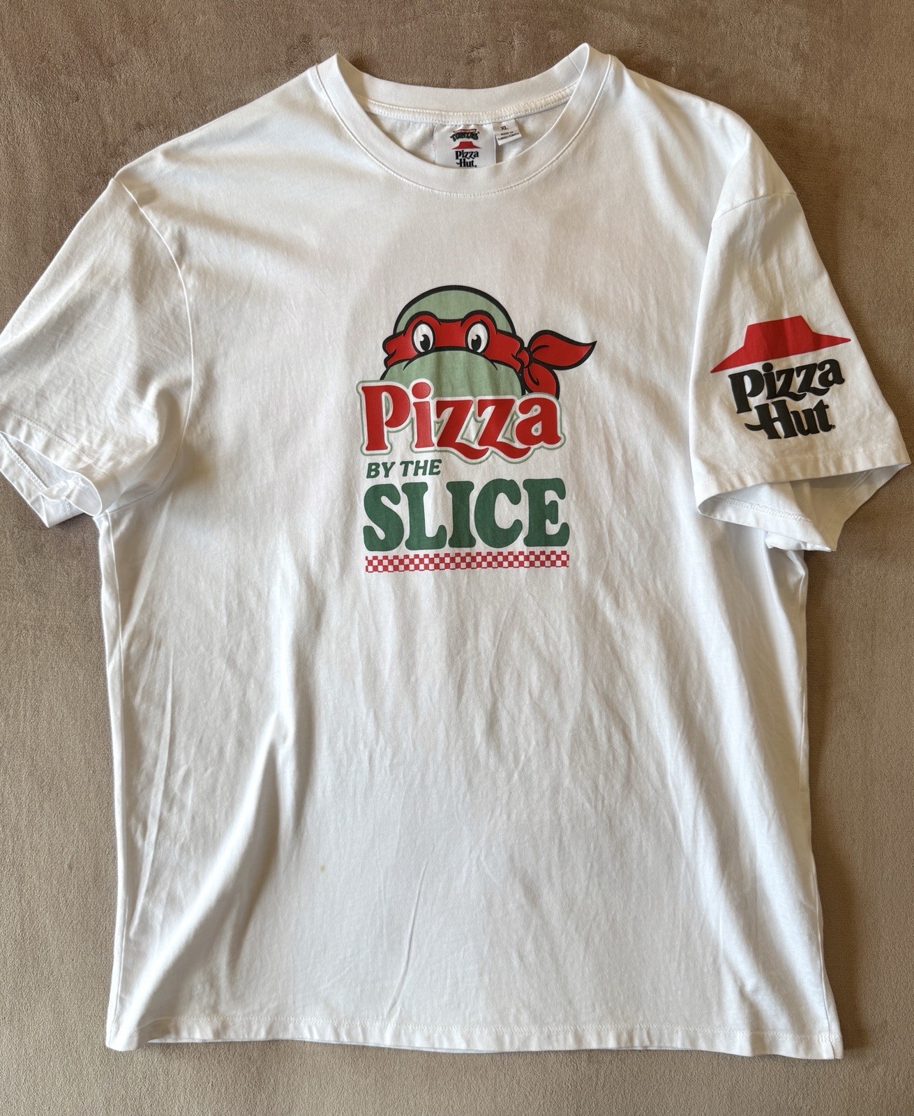 XL Primark Teenage Mutant Ninja Turtles Pizza Hut Retro Vintage Tee Shirt Raph